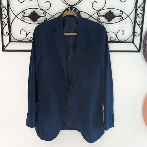 J. Ferrer Blue Slim Fit Suit Jacket | Size S - Picture 1 of 6